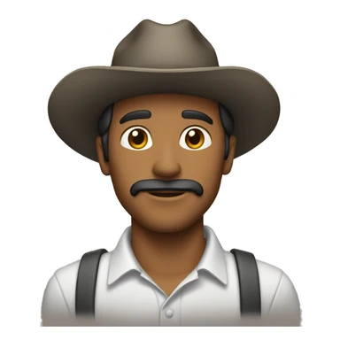 Hombre con rodete sticker