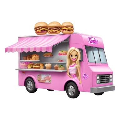Barbie’s dream food truck  sticker