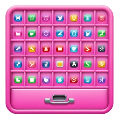 pink app drawer  sticker