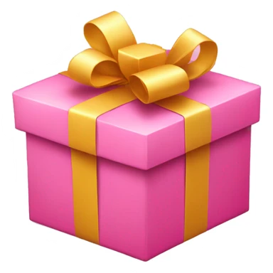 pink gift box sticker