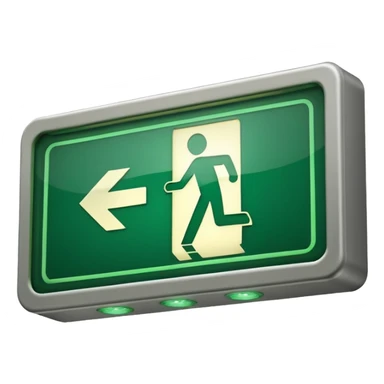 Emergency Exit Symbol sticker