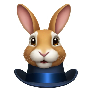 rabbit out of a hat magic sticker
