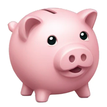 empty piggy bank sticker
