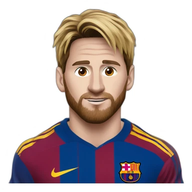 Lionnel Messi tout petit avec une grosse tête  sticker