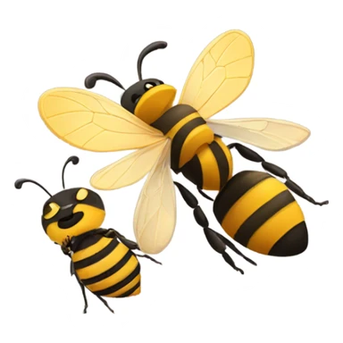 A bee and a b sticker
