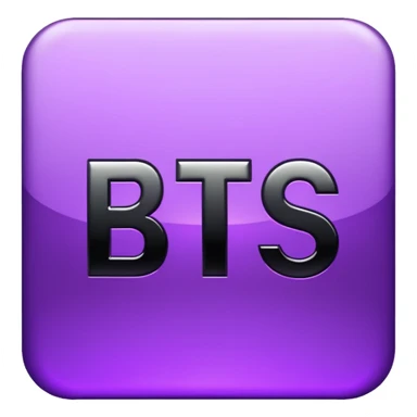 BTS logo sticker