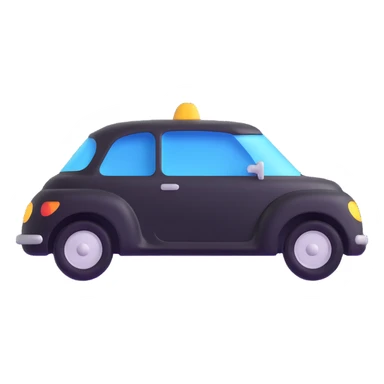 elegant solid car icon with a transparent protective film, refined and smooth design sticker