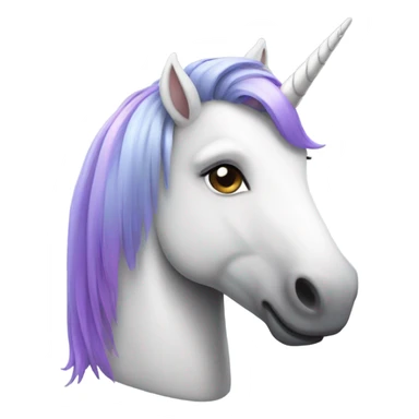 Unicorn with a bob haircut sticker