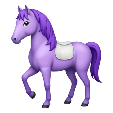 Purple horse wearing white t-shirt

 sticker