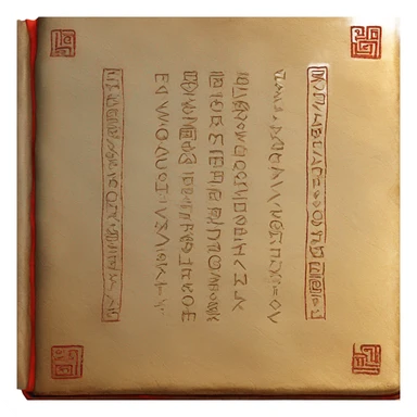 red learning runic book sticker