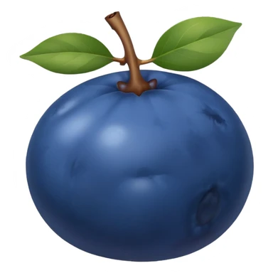 Single blueberry flat sticker