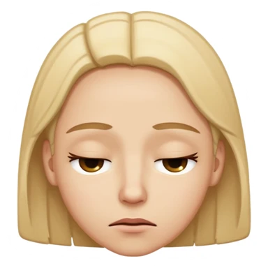 raising both eyebrows in incomprehension but not upset still, closing eyes and a slight smile sticker