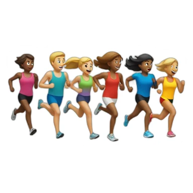 running marathon sticker