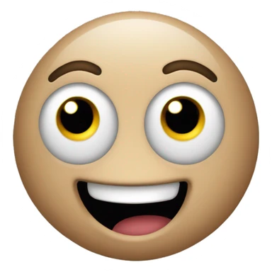 Make an emoji that has hearted eyes and looks like it's very happy, excited, and happy to see something sticker