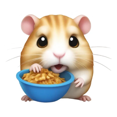 hamster comiendo shawarma sticker