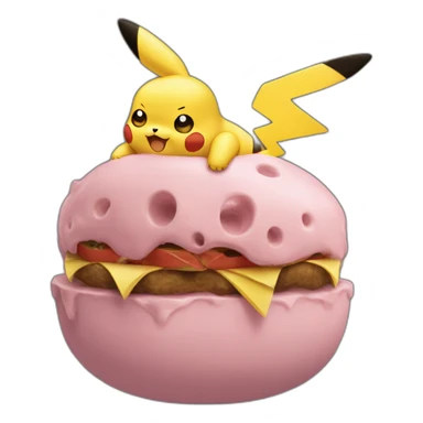 Salameche avec la tête de pikachu sticker