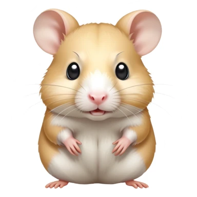 White emaciated hamster sticker