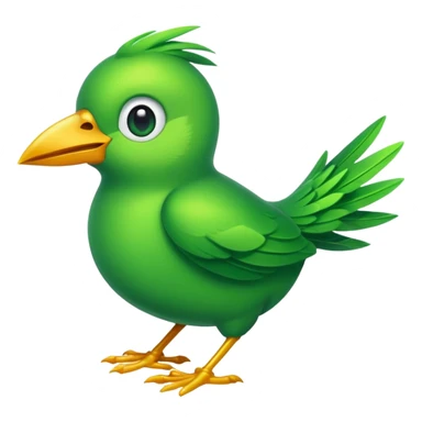 green bird sticker