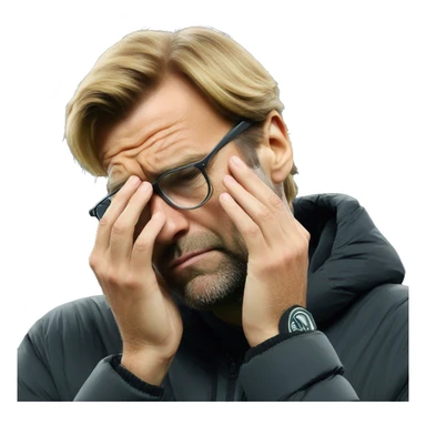 Klopp facepalm sticker