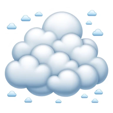 cartoonish and anmataionish cloudy sticker