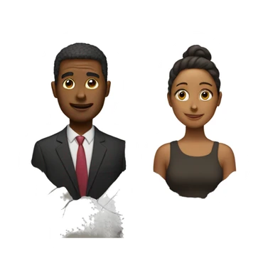 two people with wall in-between them sticker