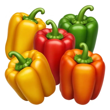 mix peppers (uno giallo, uno verde, uno rosso) sticker