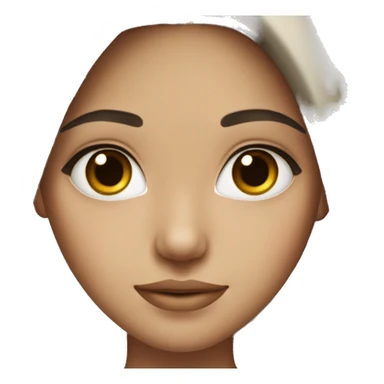 beautiful girl with dark brown hair and eyes and light skin  sticker