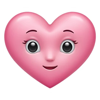 Cute pink heart sticker