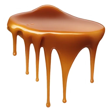 caramel spoon drip sticker