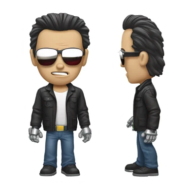 Terminator fixing delorean sticker