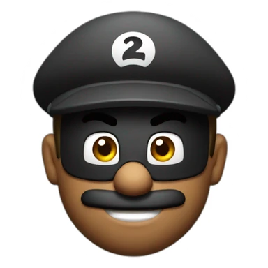 Mario bank robber sticker