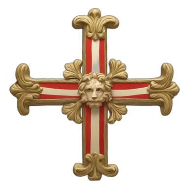 Drapeau de Normandie Croix de saint olaf sticker