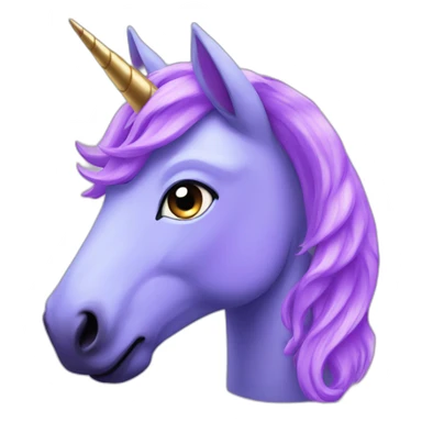 Purple unicorn sticker