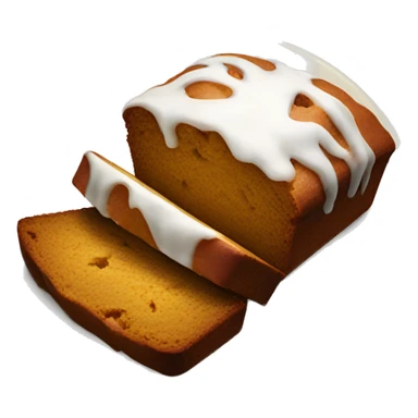 1 pumpkin bread loaf with icing sticker