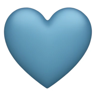 Dusty blue heart sticker