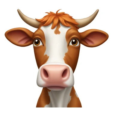 Ginger cow sticker