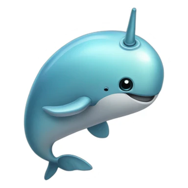 robot narwhal sticker