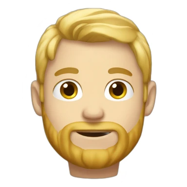 Jeune homme blond sur un lama sticker