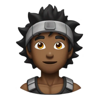 Black goku sticker