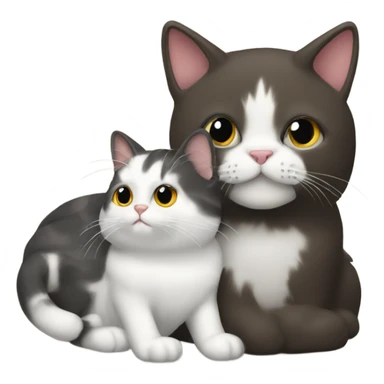 a  cat with bo sticker