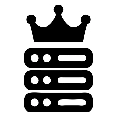King Server brand logo sticker