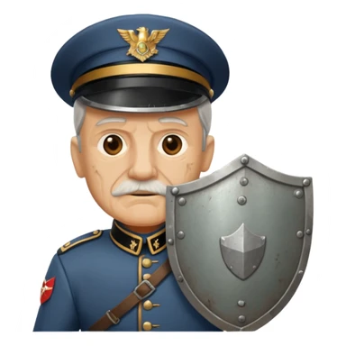 Kalkan Taşıyan eski asker sticker