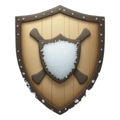 shield made of sea salt sticker