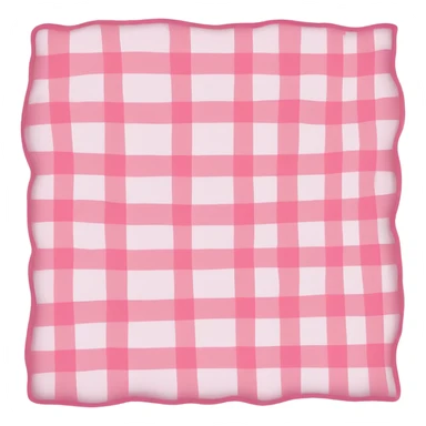 Light Pink blanket plaid sticker
