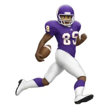 Football player kicking a ball sticker