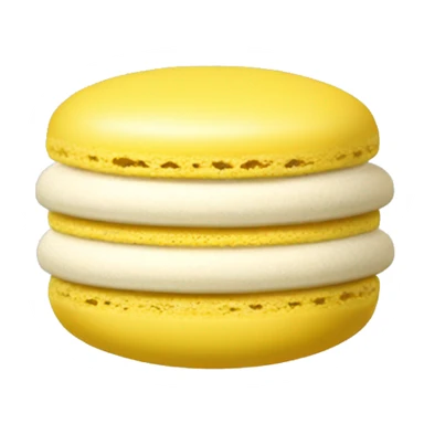 Macaron yellow  sticker