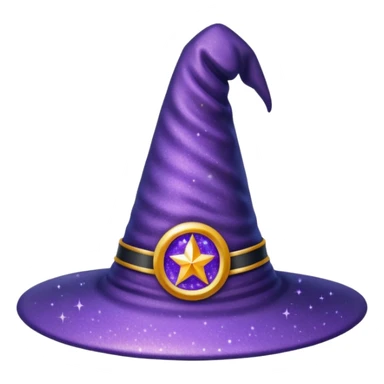 Glitter Chapéu de bruxa sticker