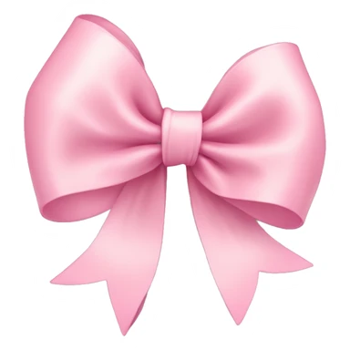 light pink ribbon bow sticker