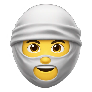 Ninja face reveal  sticker