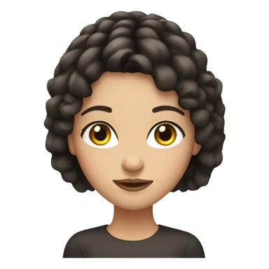 Pretty brunette girl with long lashes sticker